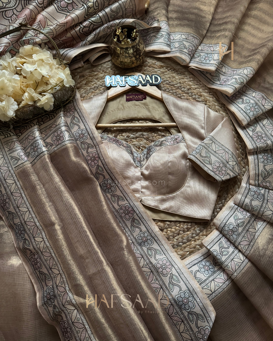 Poorvi- Blended Tissue Saree