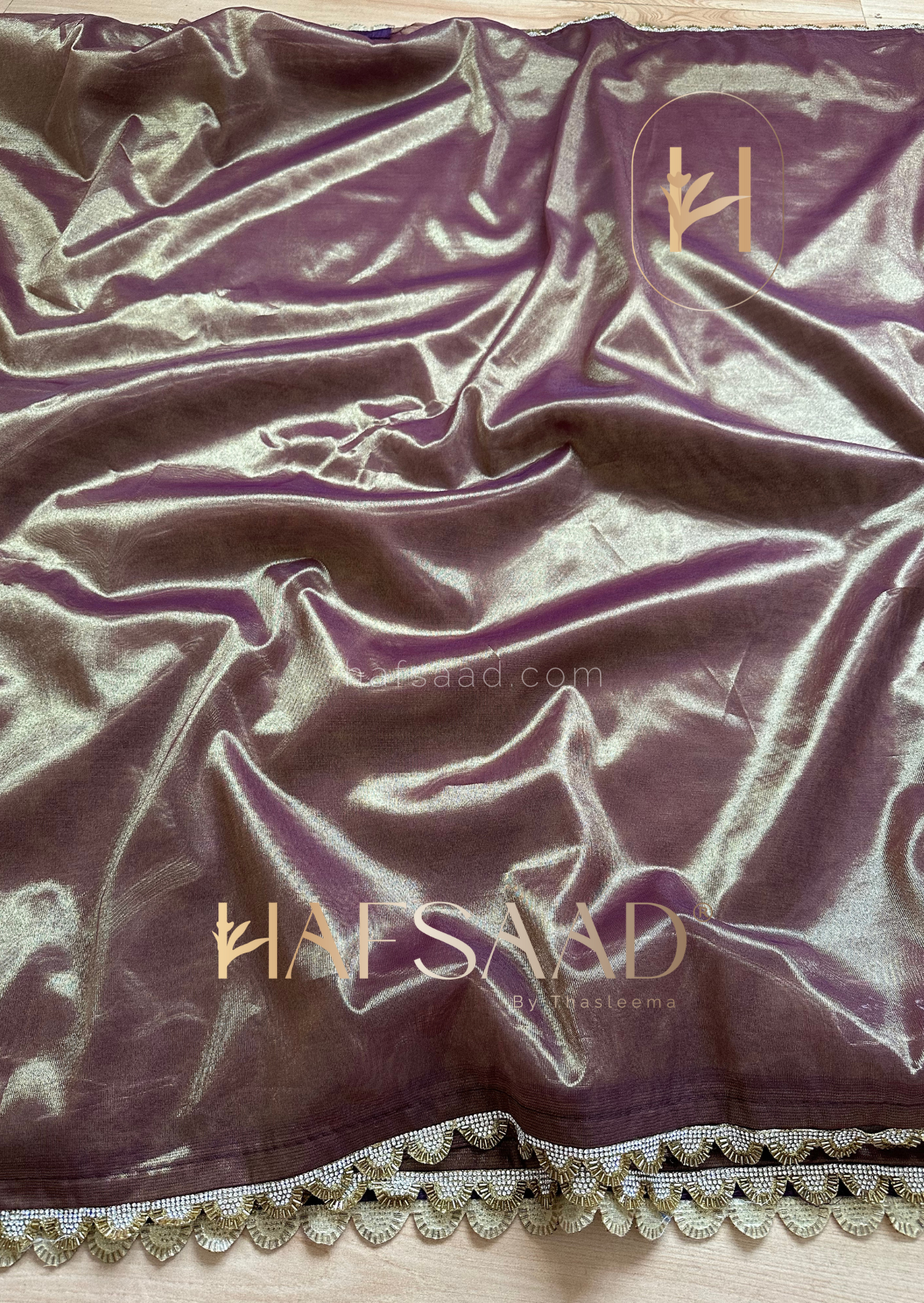 Zarah- Soft tissue saree (Purplicious)