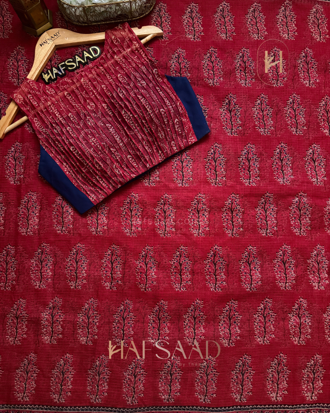 Kota - Kota Doriya Saree (Red)