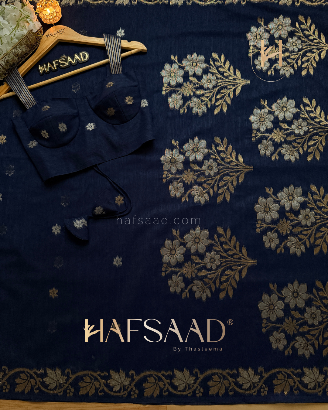 Athmika - Linen silk saree