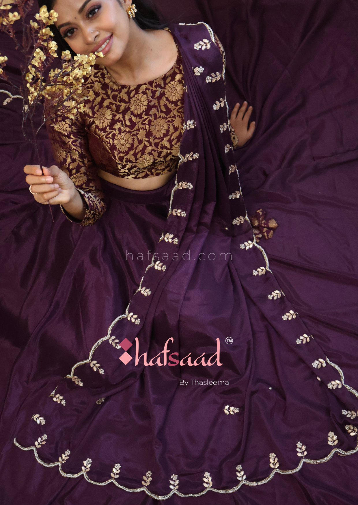 Isha Handwork Lehanga [Purple]