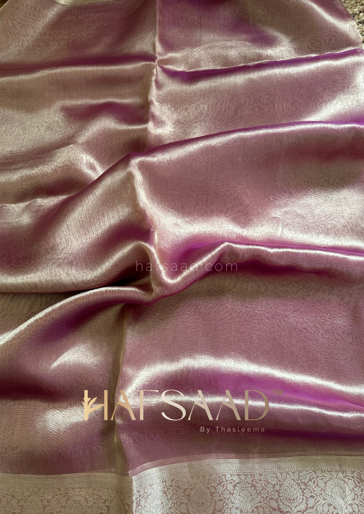 Banaras story- Pure Banaras Tissue silk (Royal Purple)