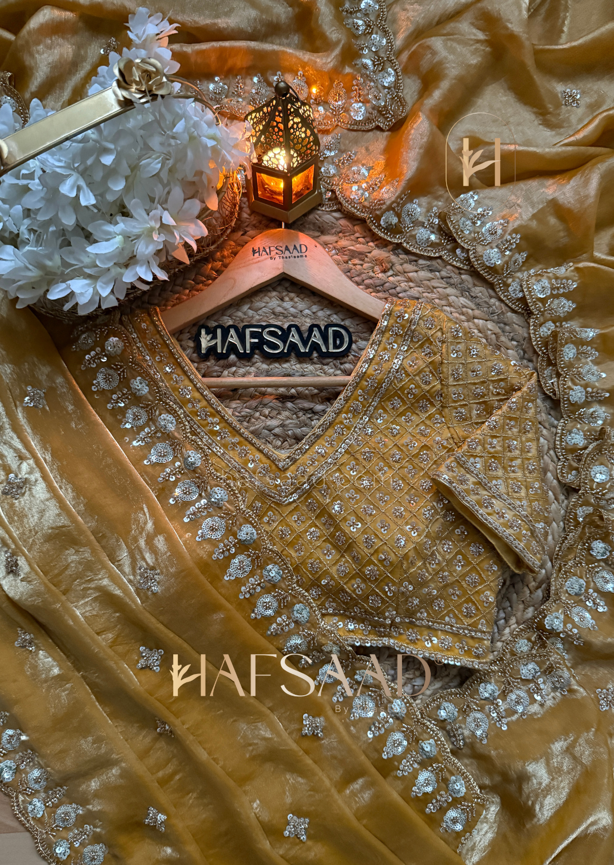 Mirza - Stardust satin saree