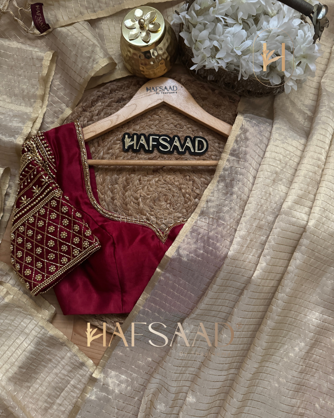 Anju - Semi tissue silk saree