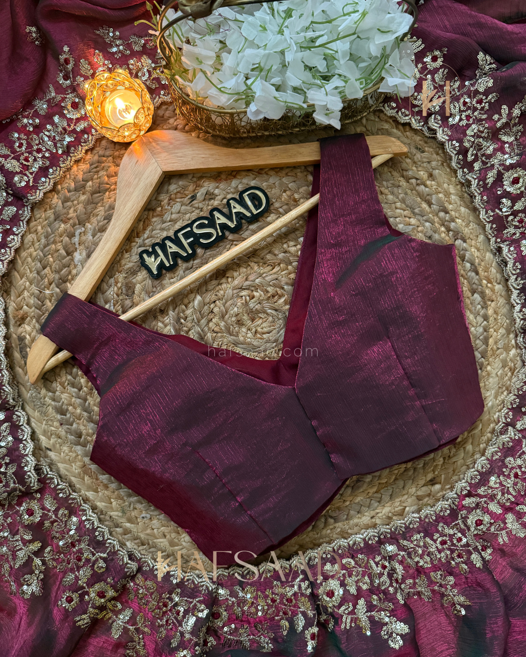 Sanjitha - Fendy chiffon saree (Purplicious)