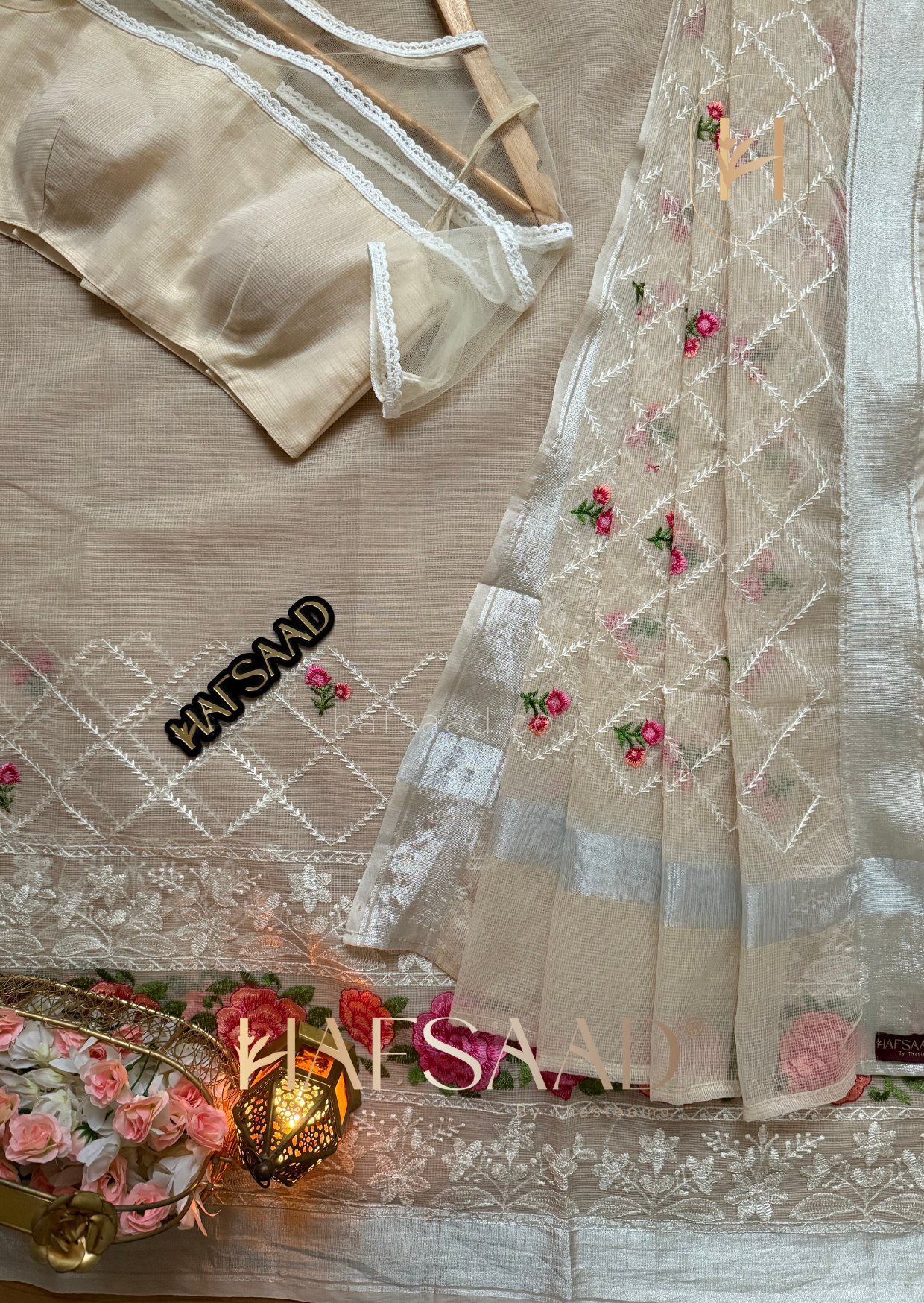 Alice - Premium kota saree (Beige)
