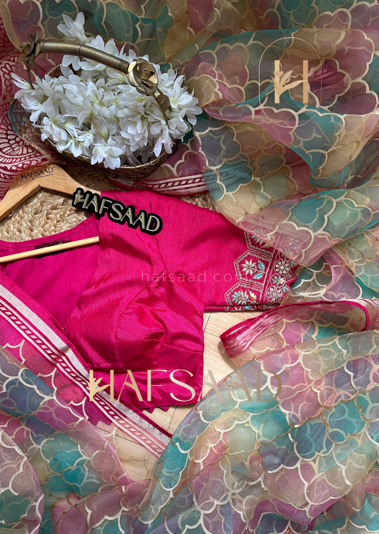 Heer- Soft brazzo organza saree