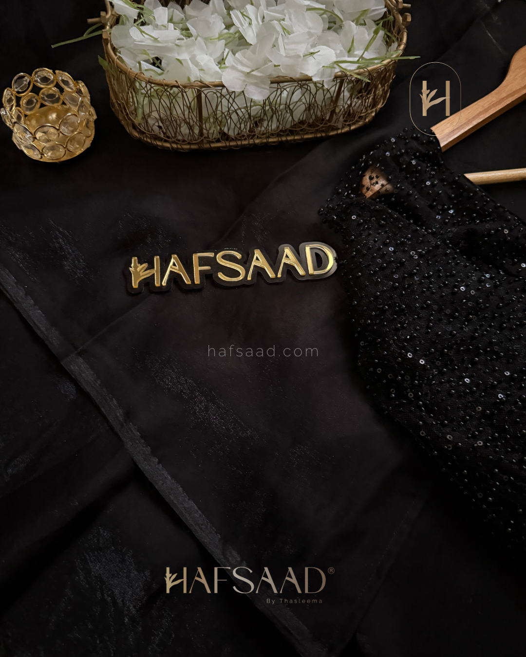 Sophie - Designer saree (Black)