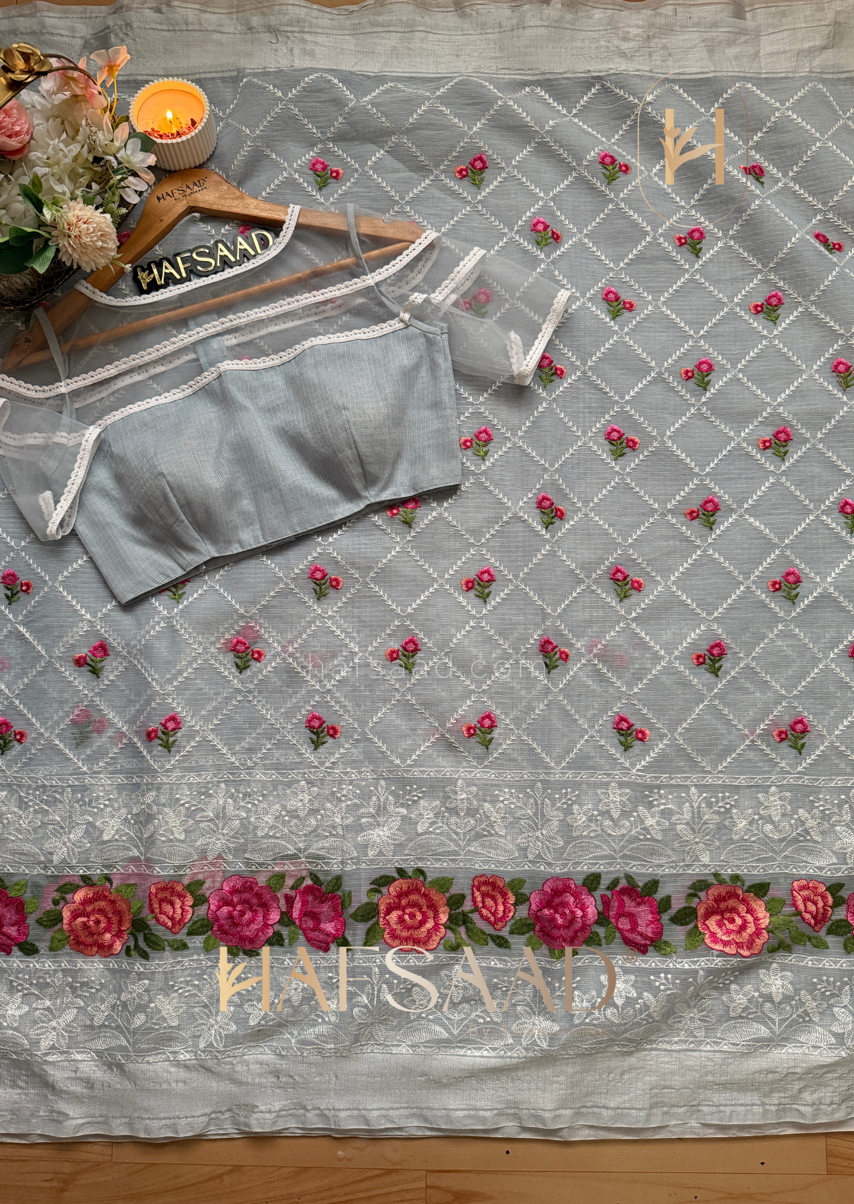 Alice - Premium kota saree (Blue)