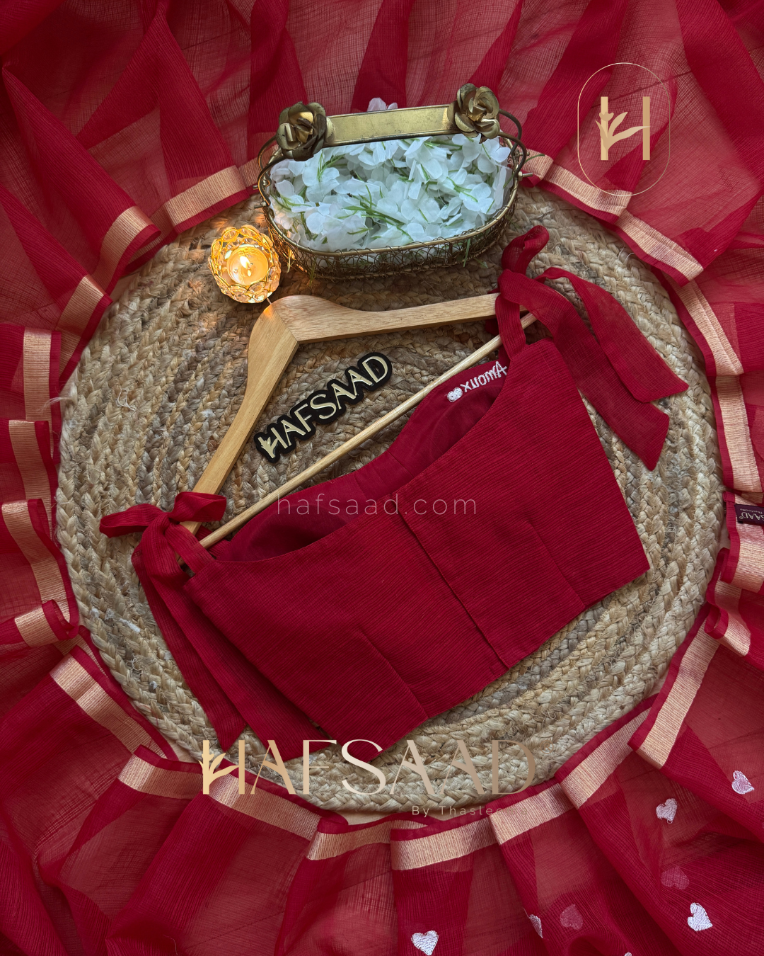 Amour - Pure Kota saree (red)