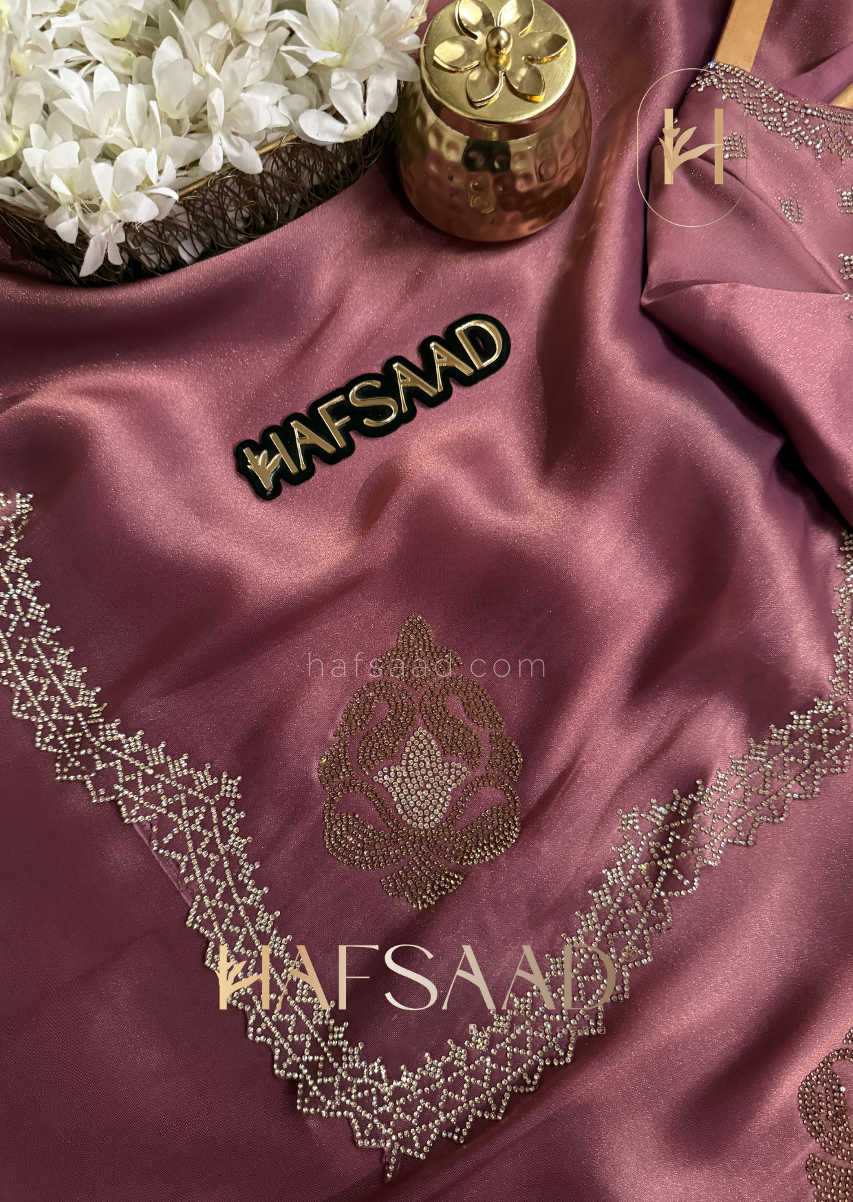 Amber - Premium tissue saree (Mauve)