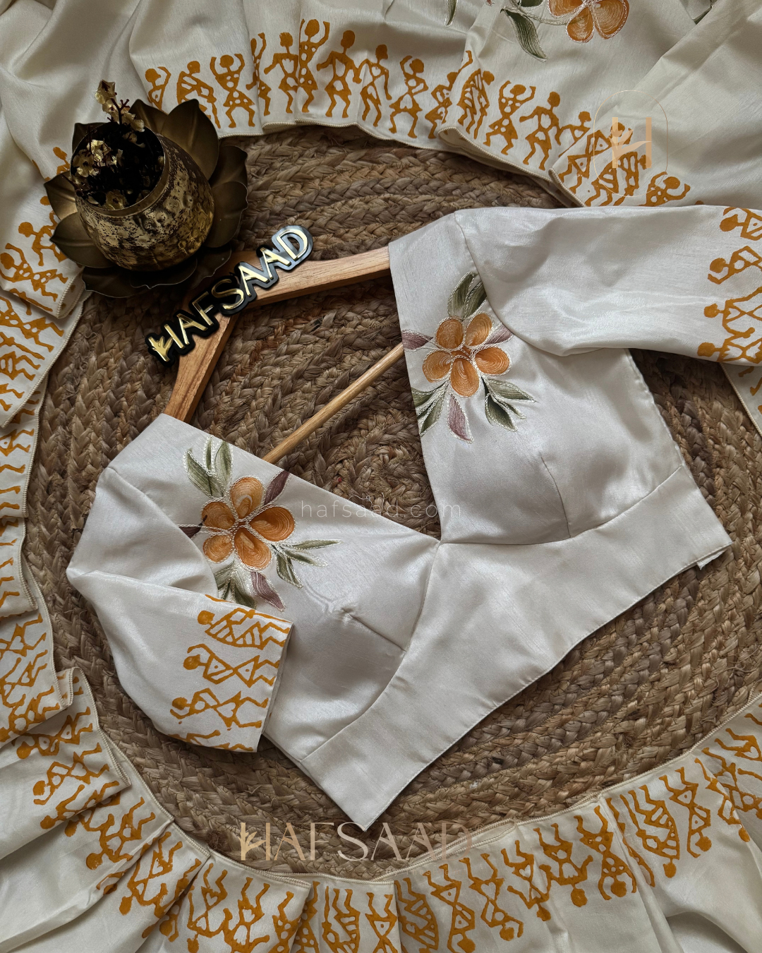 Malavika - Hand Printed saree