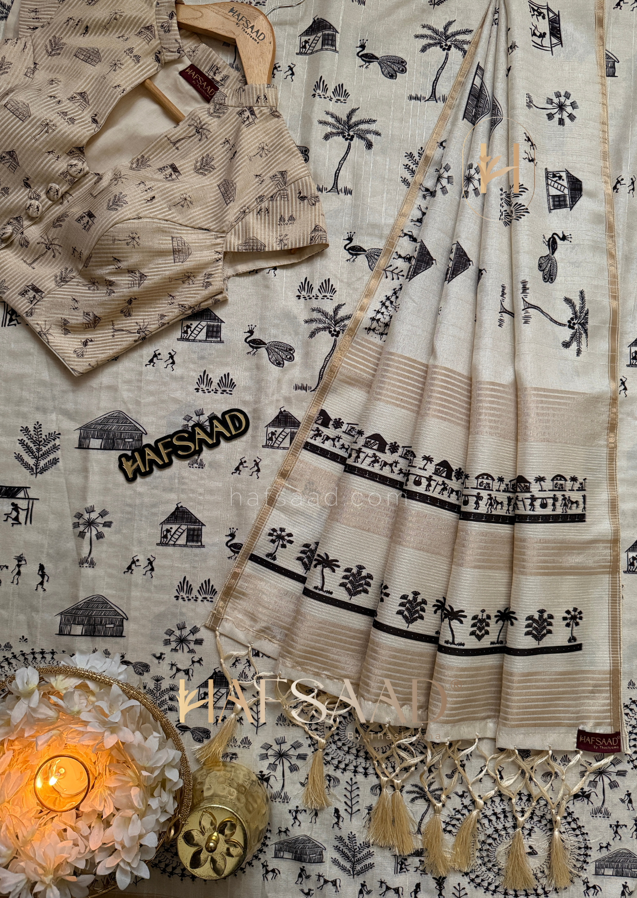 Mrunal - Premium soft tussar silk saree