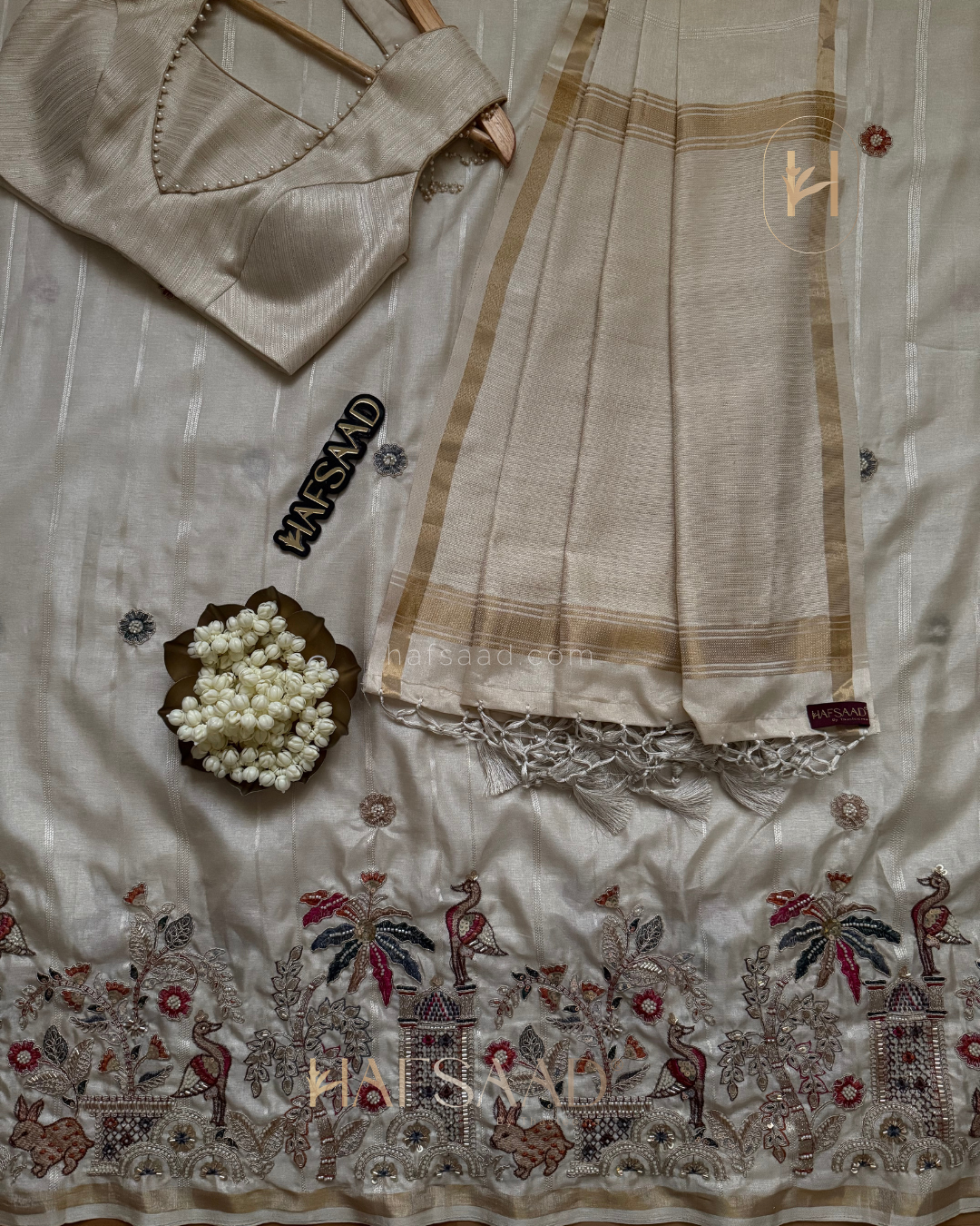 Aromaley- Designer Multi Work Saree