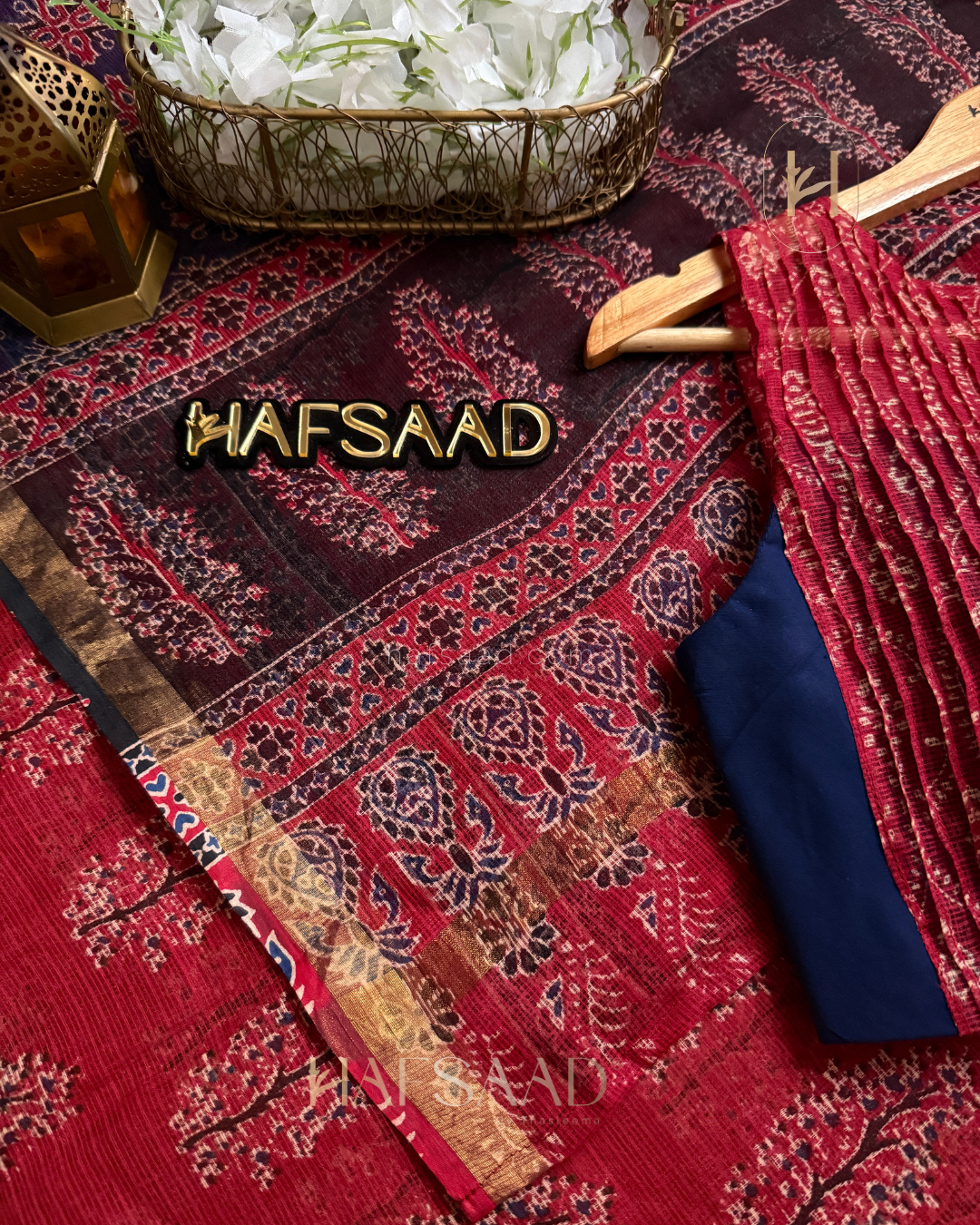 Kota - Kota Doriya Saree (Red)
