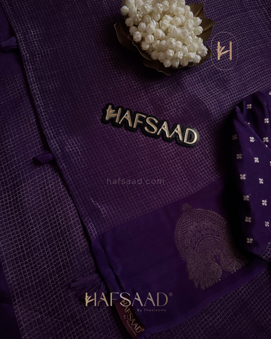 Manisha- Semi Silk Saree (Purple)
