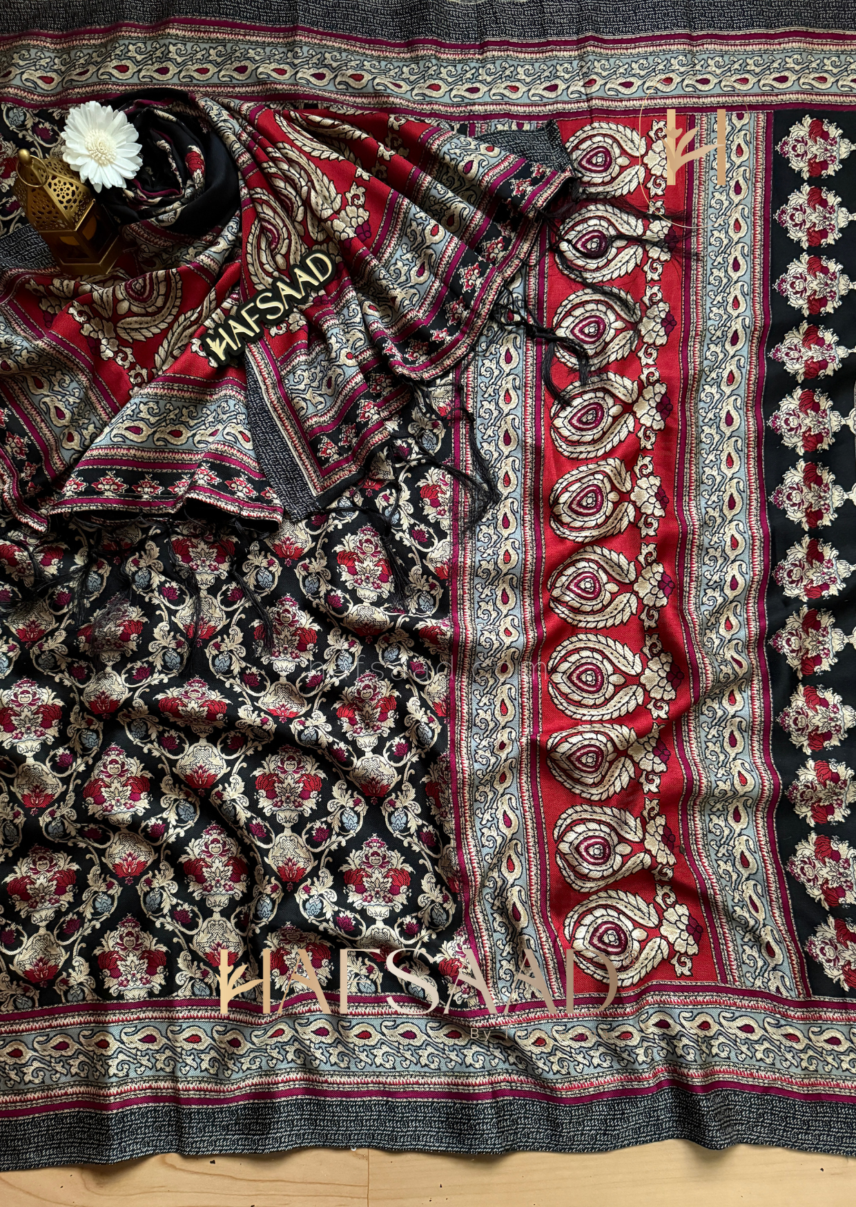 Hayat - Semi pashmina saree