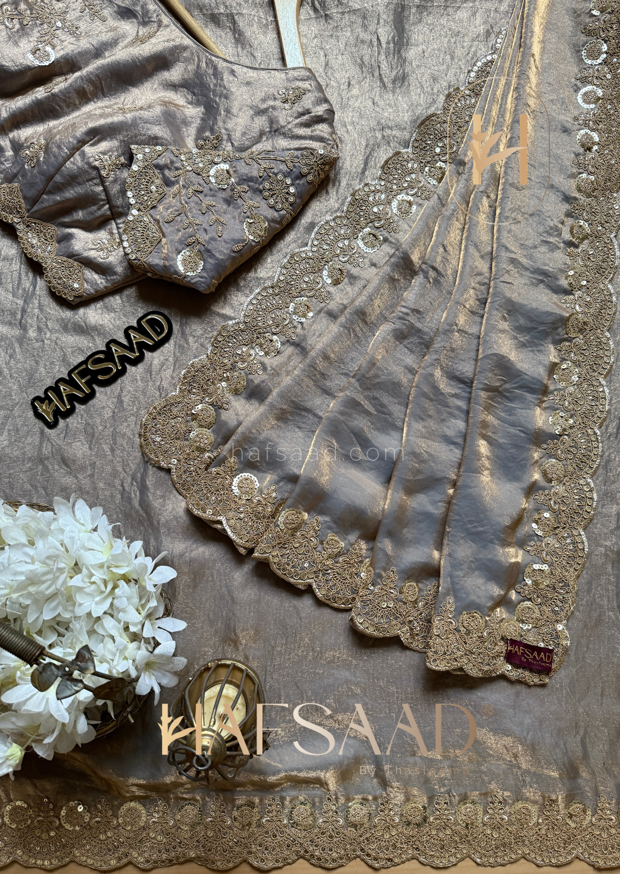 Karishma - Stardust satin saree