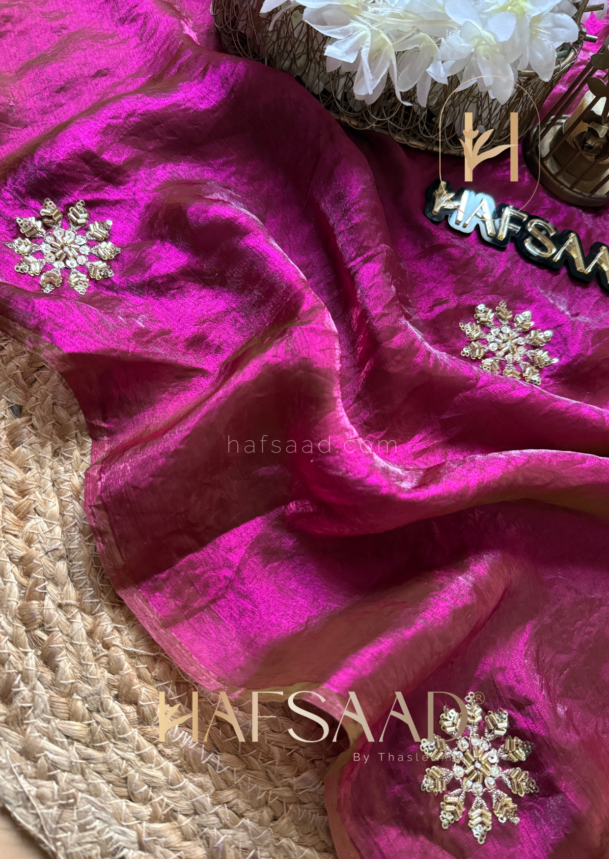 Nova - Stardust satin saree
