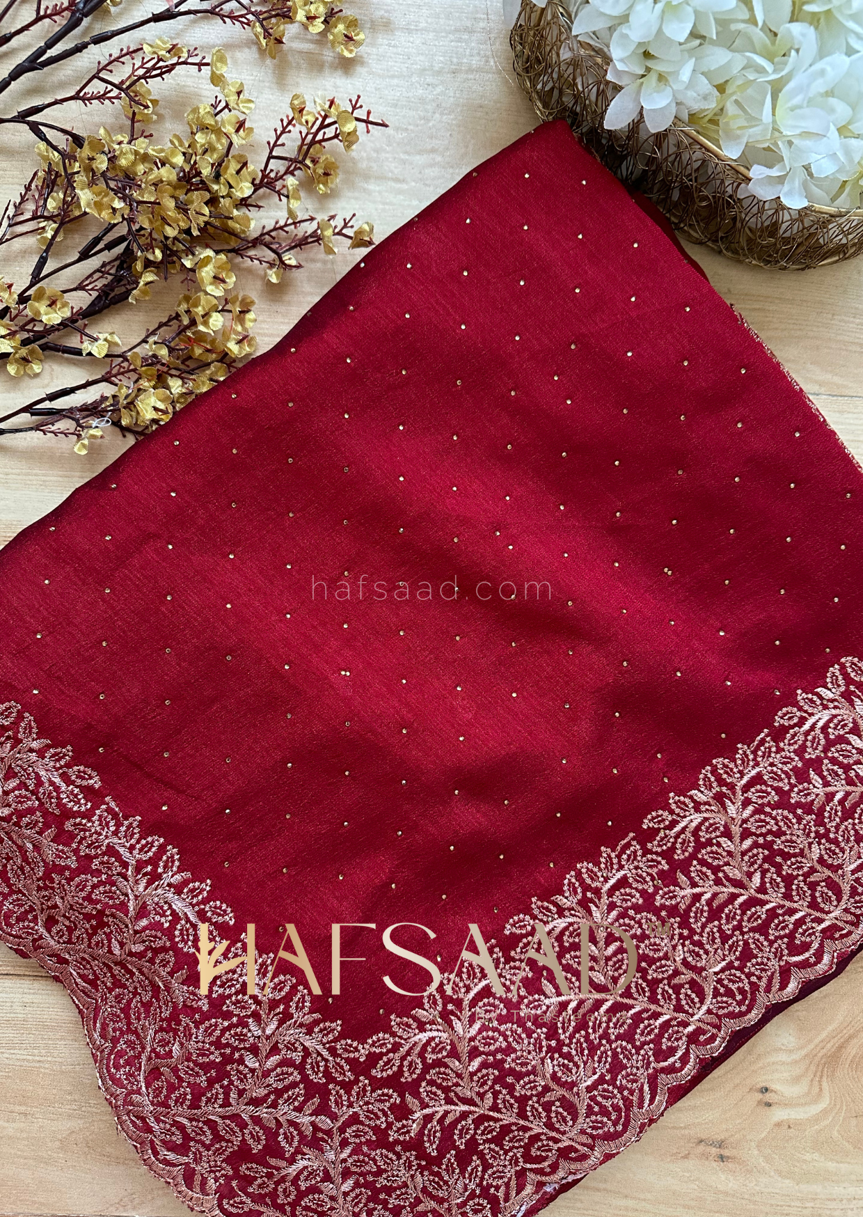 Deepti- Chiffon silk saree (Maroon)