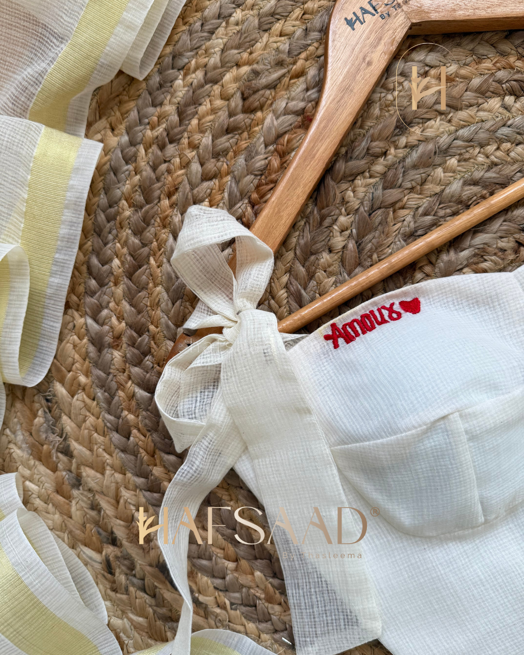 Amour - Pure Kota saree (White)