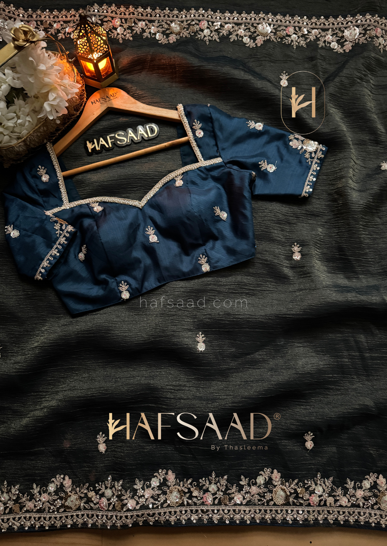 Sayna - Soft shimmer chiffon saree