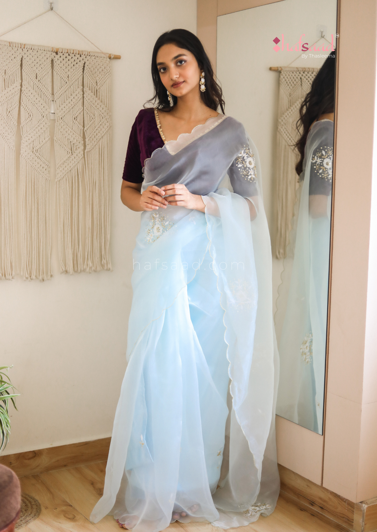 Blue Moon- Ready to wear organza saree