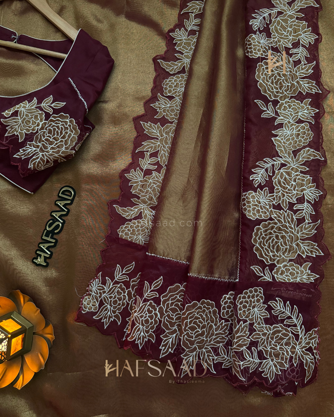 Snehal- Pure tissue silk saree (Maroon)