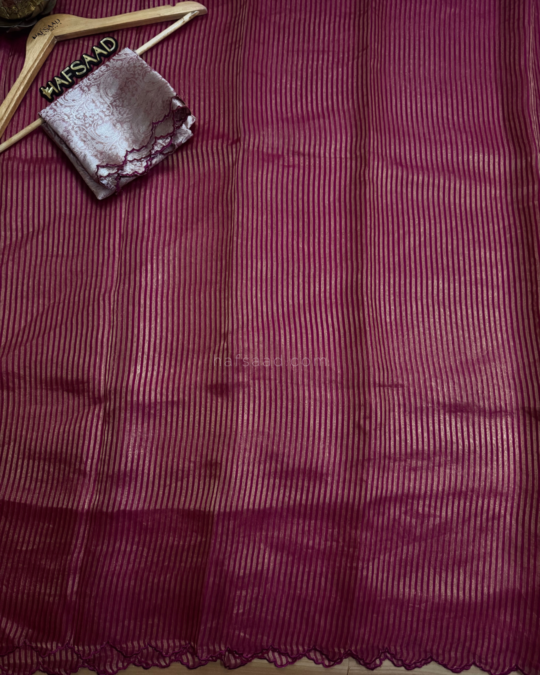 Yugitha Pure Tissue Silk Saree (Pink)