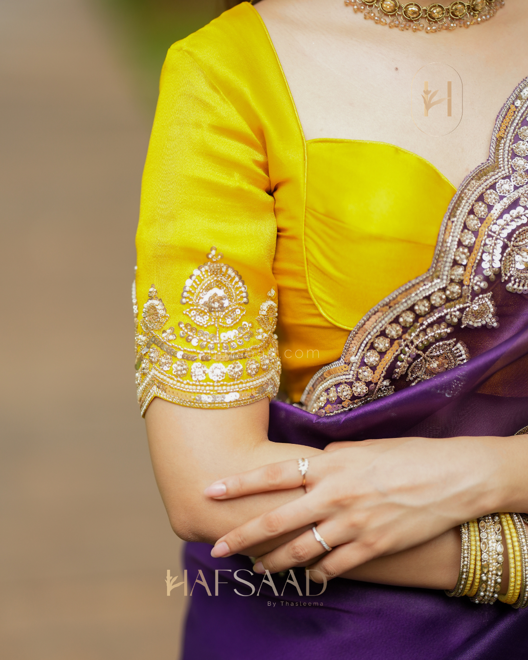 Afiya- Premium Soft Tissue Saree (Purple)
