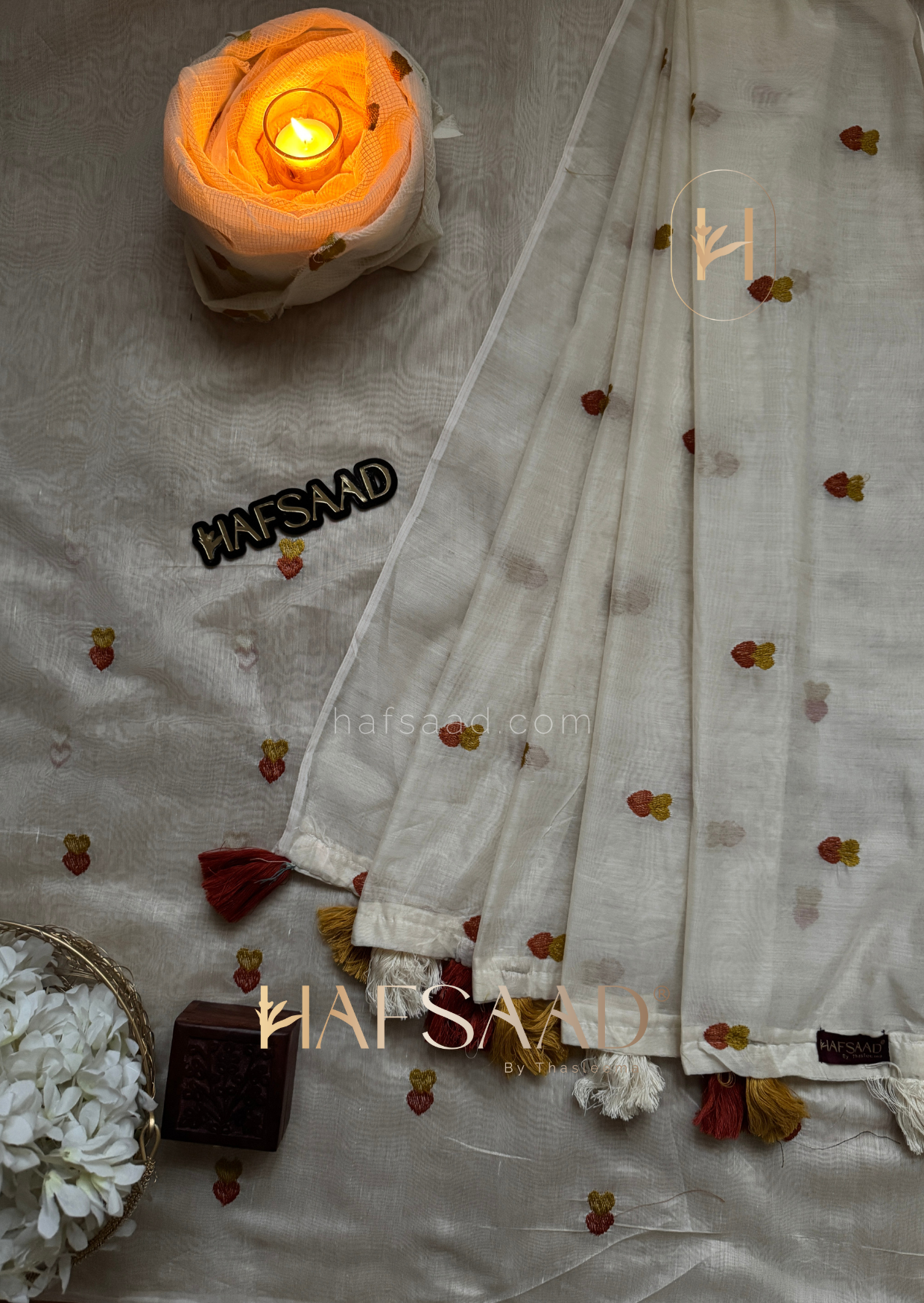 Sharmin - Semi chanderi saree