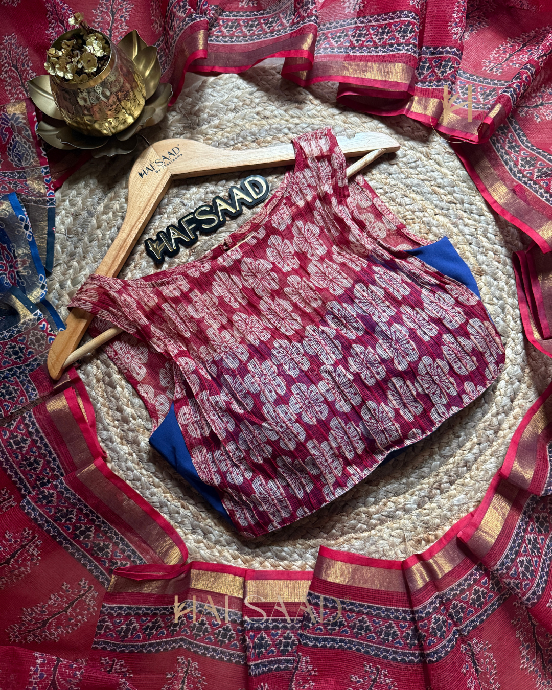 Kota - Kota Doriya Saree (Red)