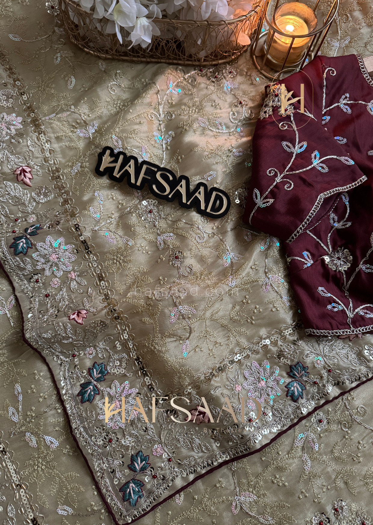 Hidaya - Soft tissue saree (Lime)