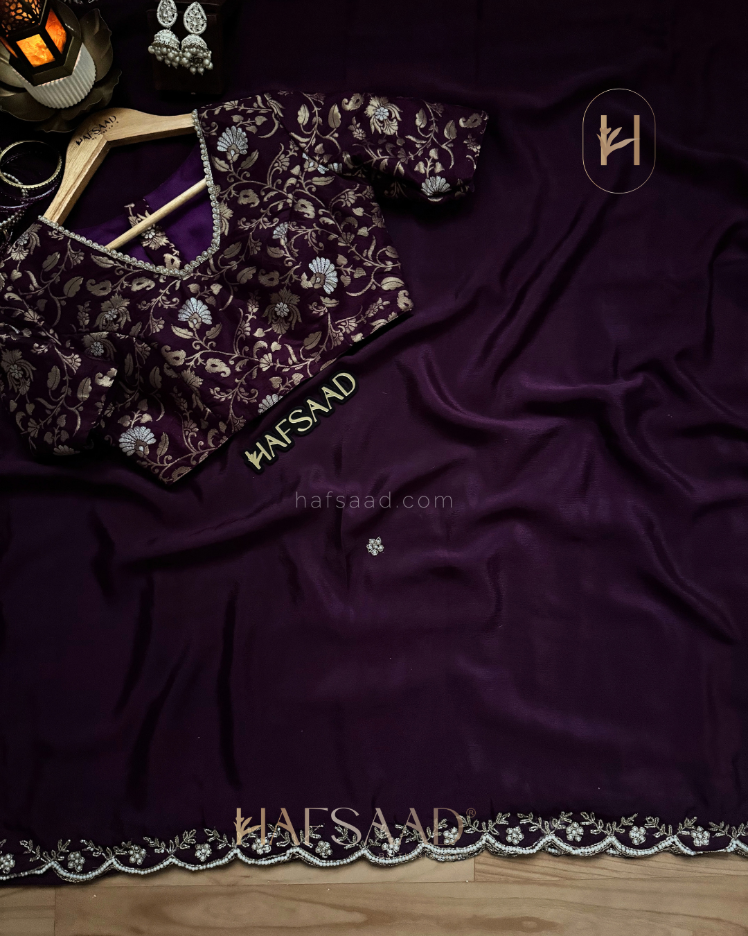 Himanshi - Chinnon saree (Purple)