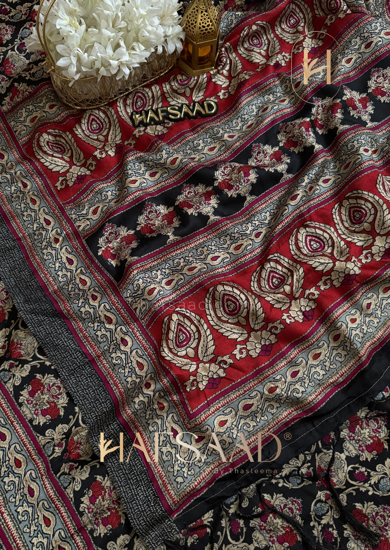 Hayat - Semi pashmina saree