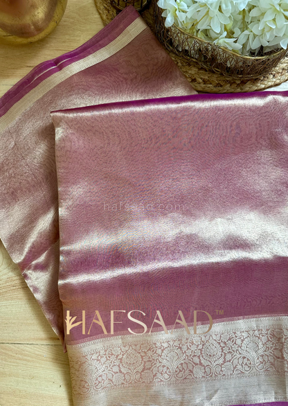 Banaras story- Pure Banaras Tissue silk (Royal Purple)