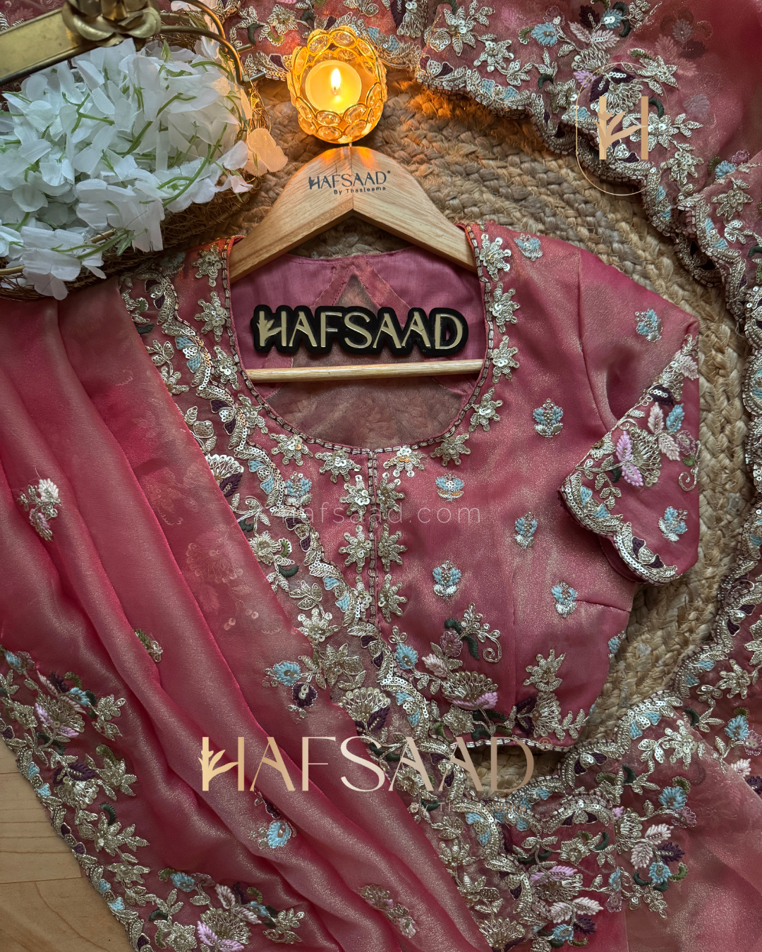 Aarzoo - Bridal Tissue Organza Saree