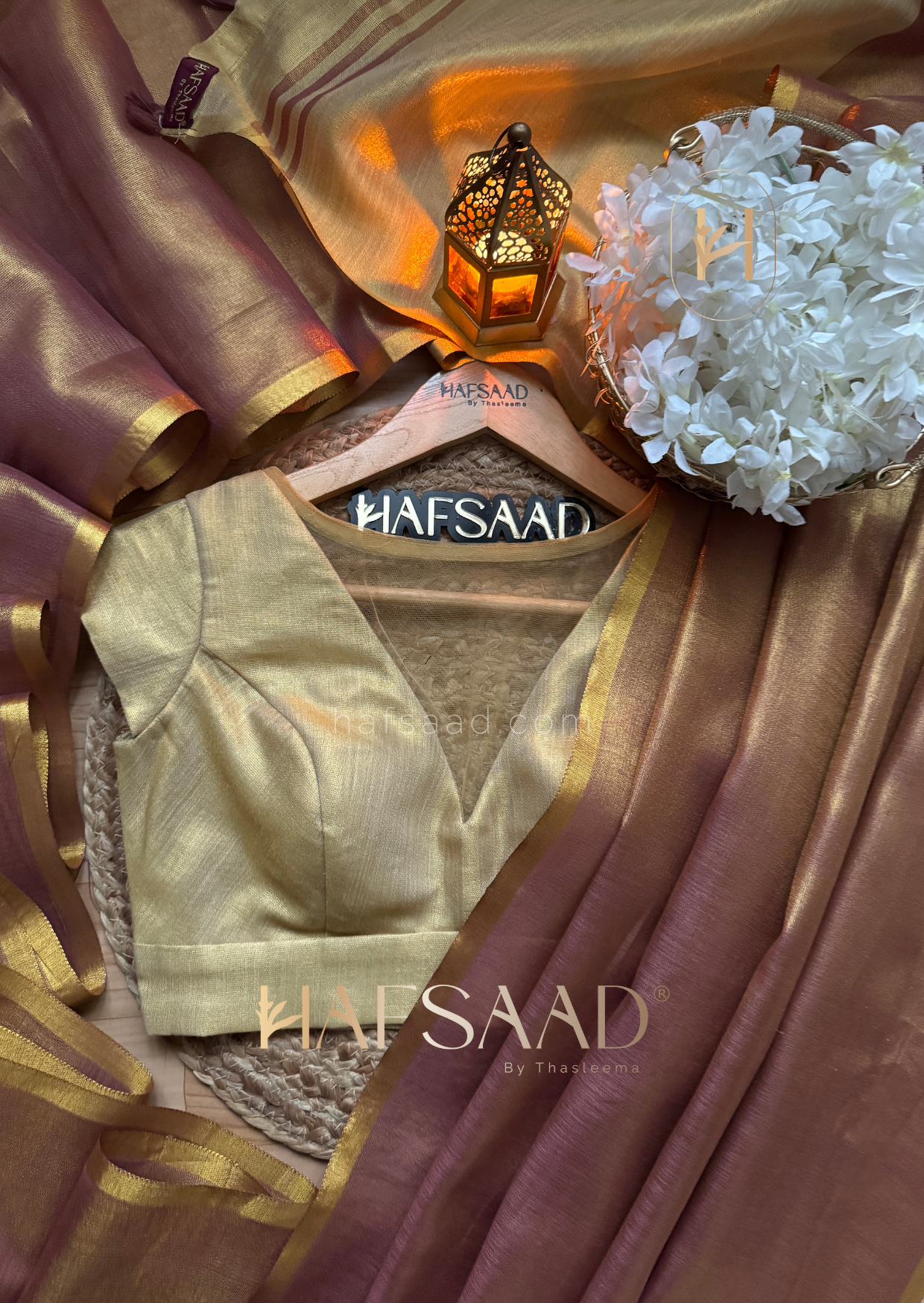 Pragati - Soft tissue silk saree (Mauve)