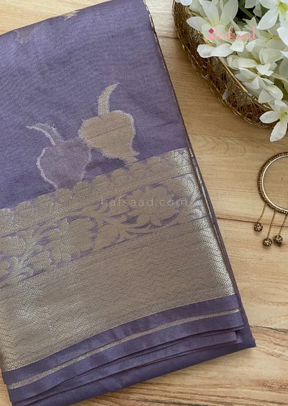 Amrutha-Dusty Lavender silk saree