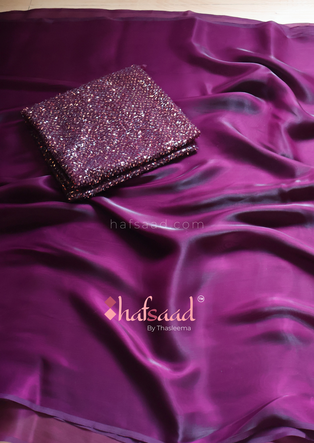 Empress- Designer Wear saree (Purple Sangria)