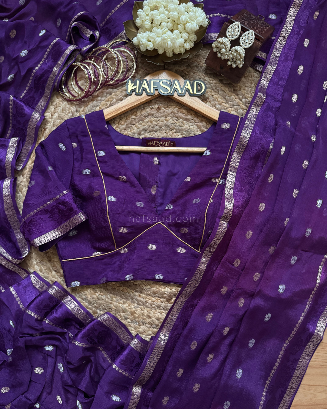 Harshini -Pure chinnon saree