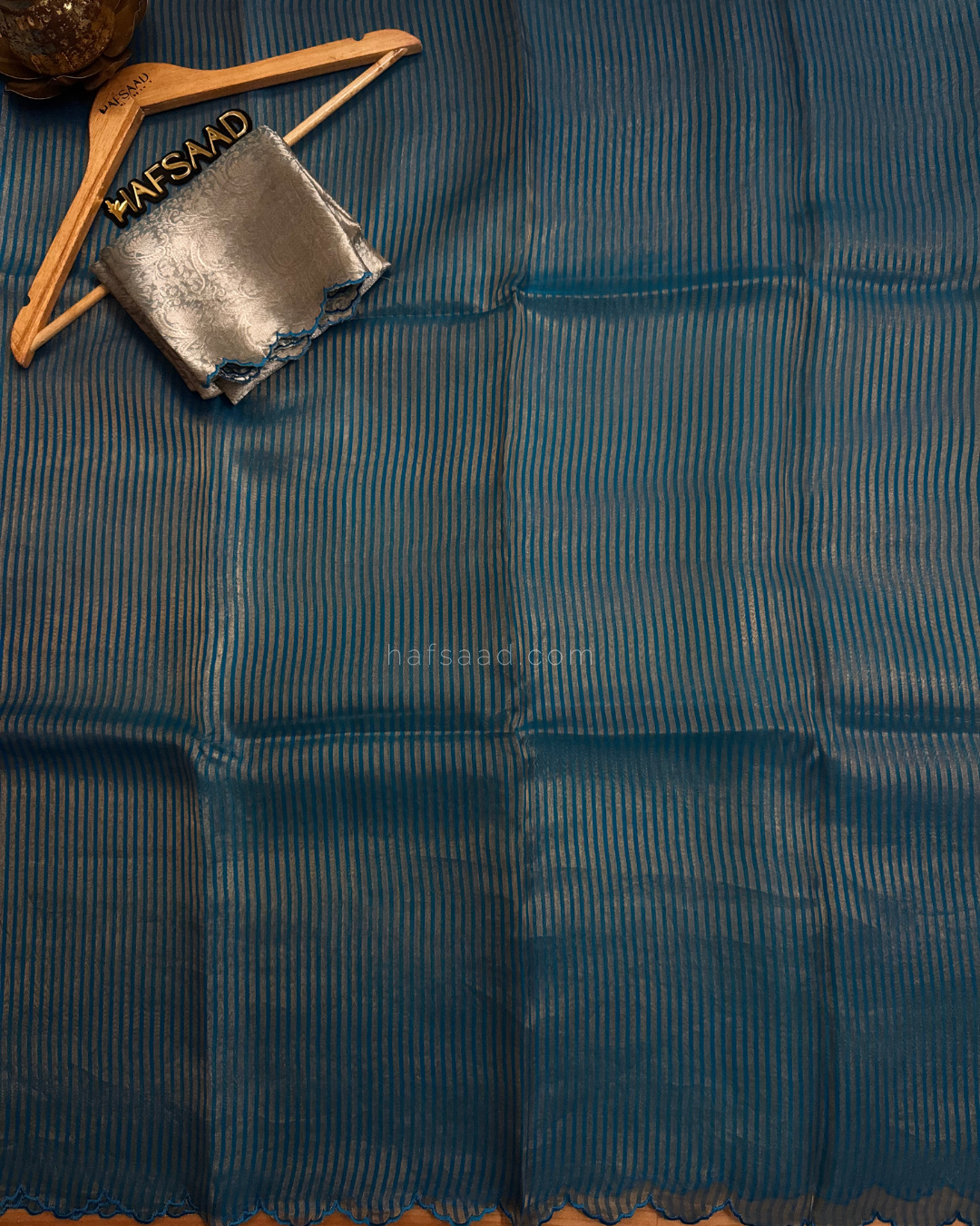 Yugitha Pure Tissue Silk Saree (Sky blue)