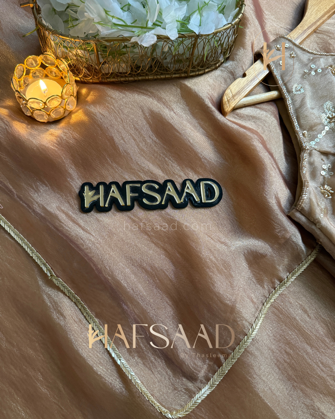 Alia - Soft tissue saree (Peach)