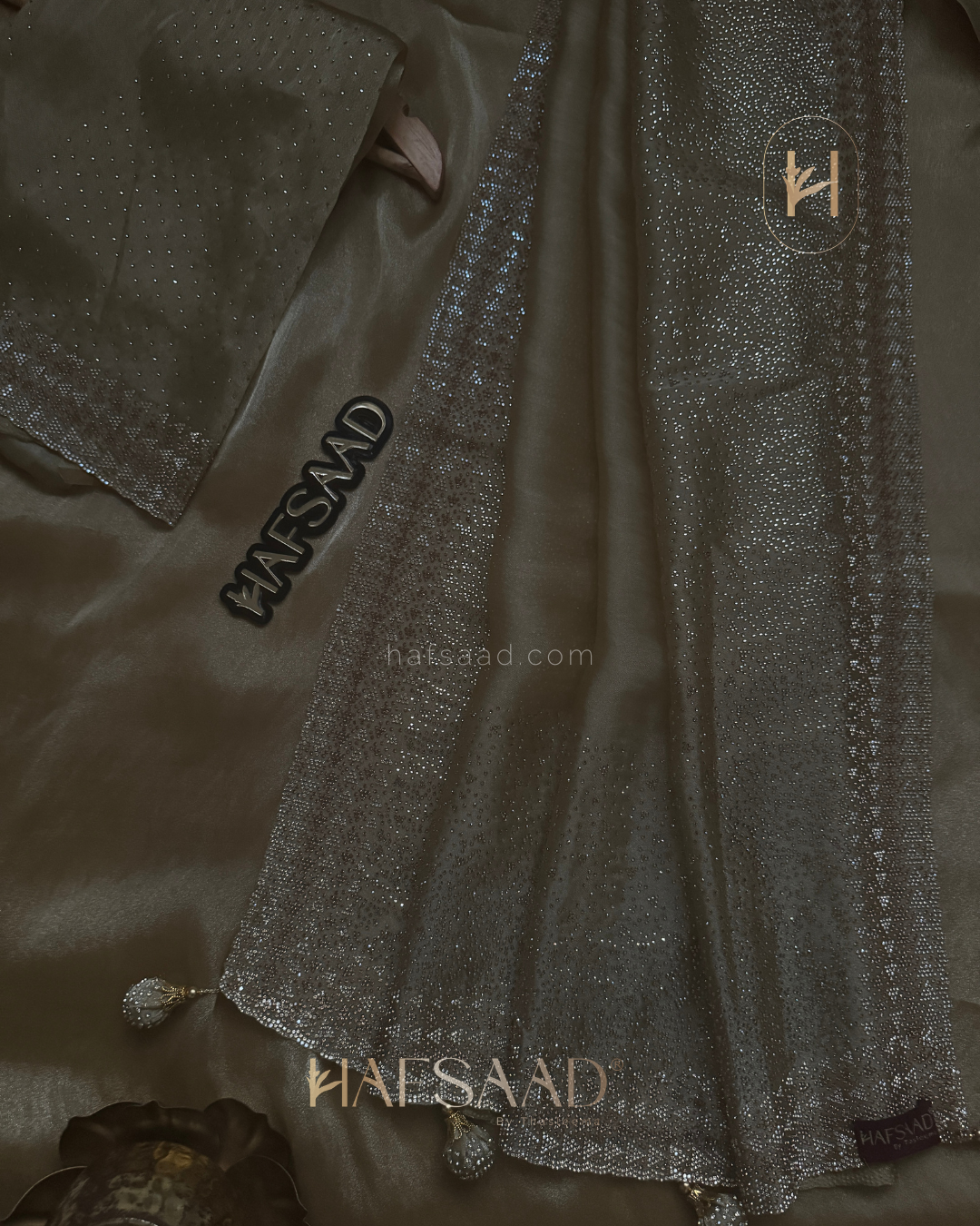 Fidha- Designer saree(champagne gold)