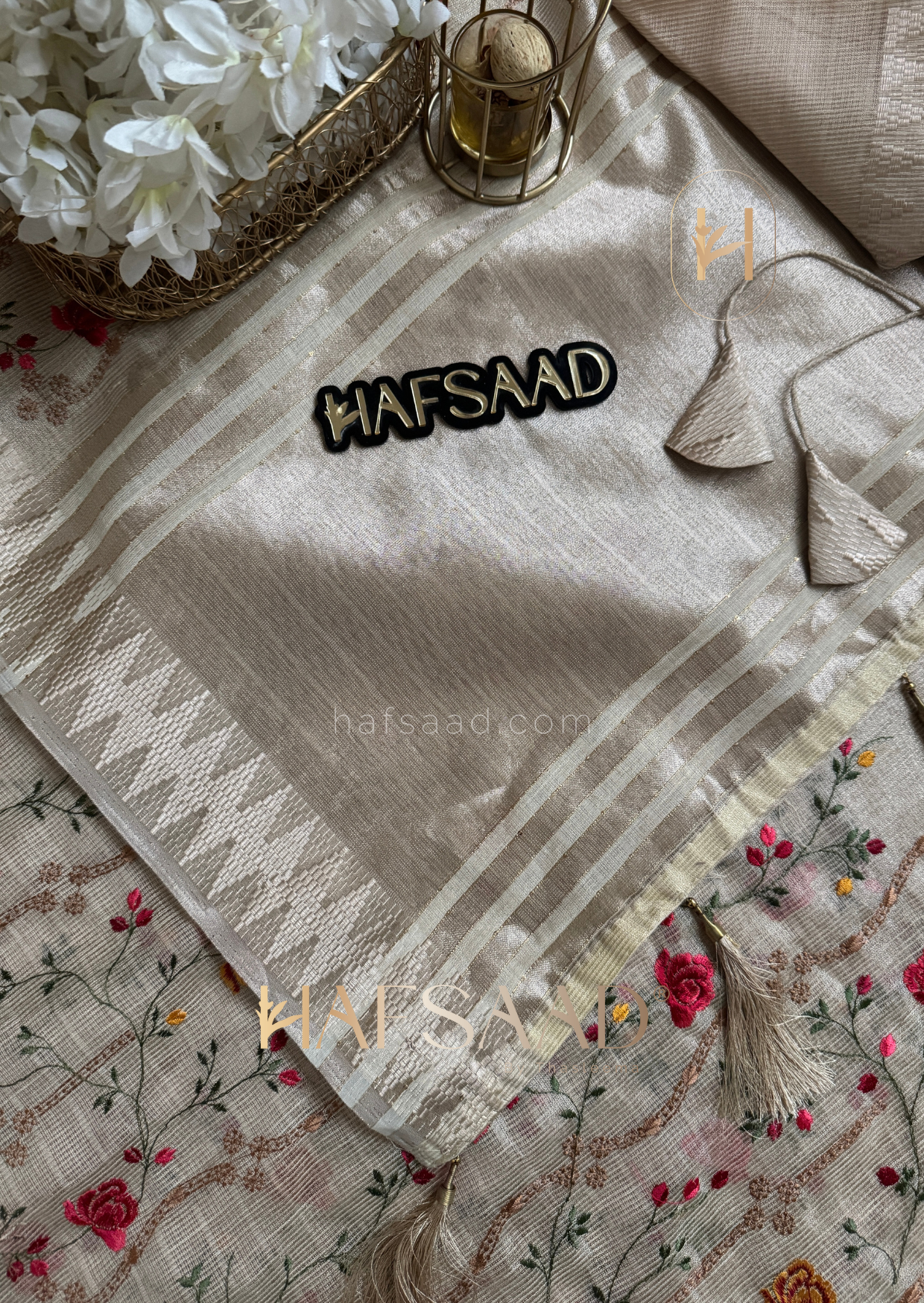 Charu - Tissue silk saree