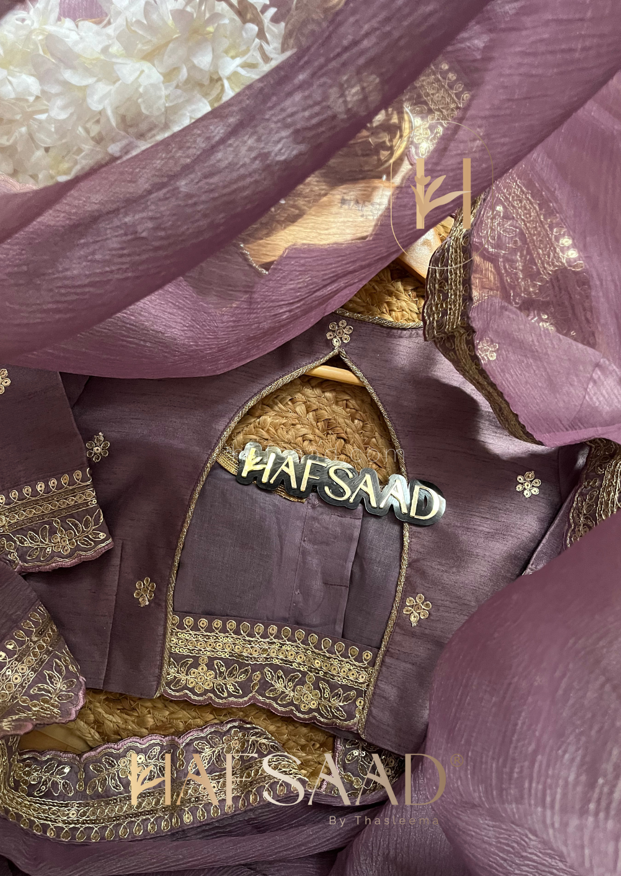 Tanvi - pure viscose georgette saree ( Lavender )