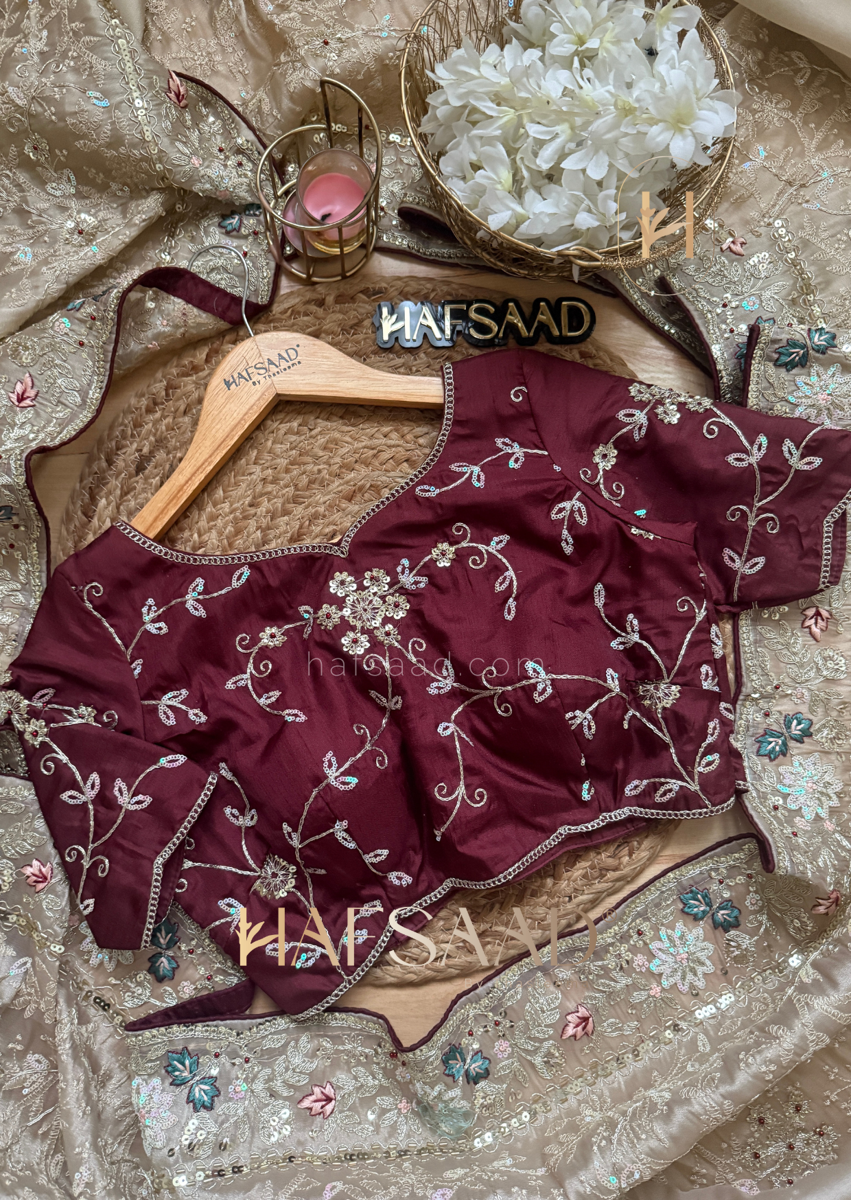 Hidaya - Soft tissue saree (Beige)