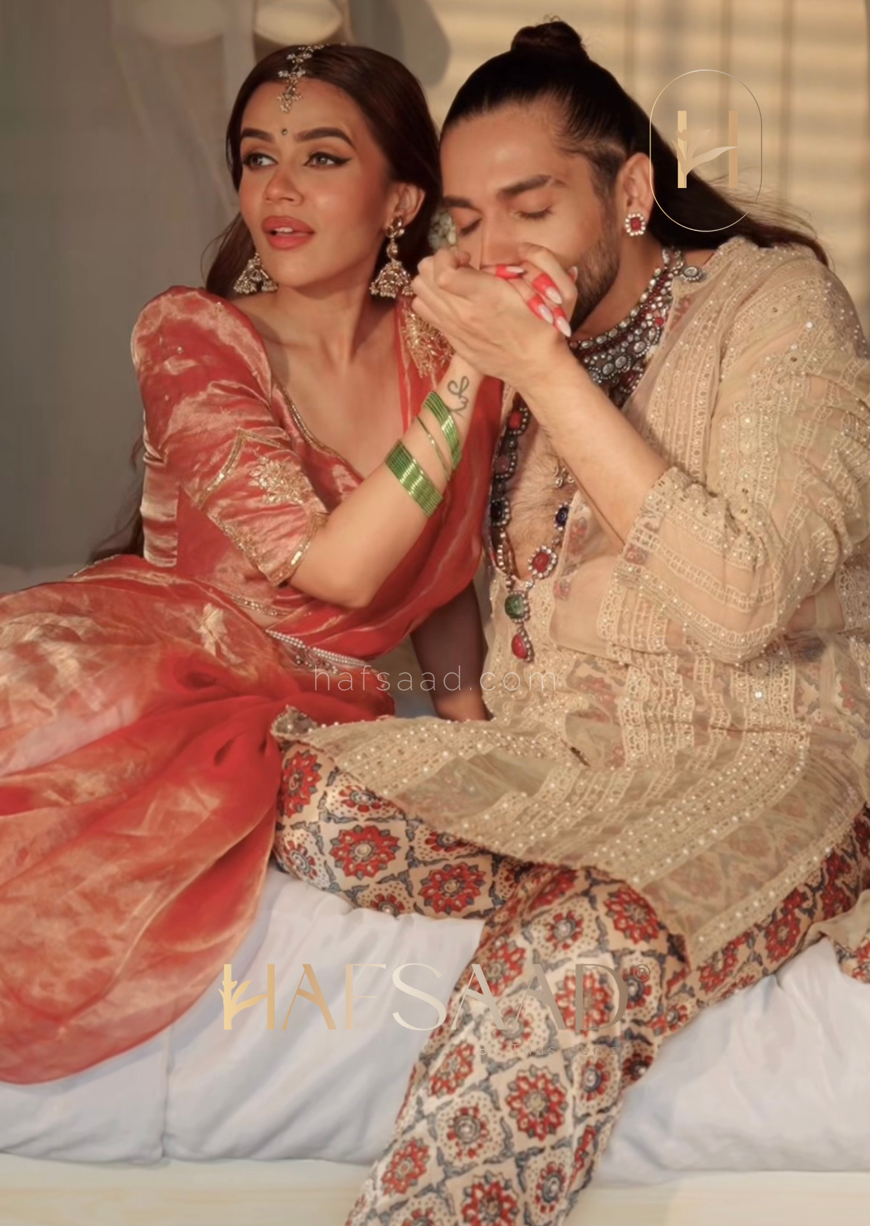 Komal Pandey in Nargis bridal