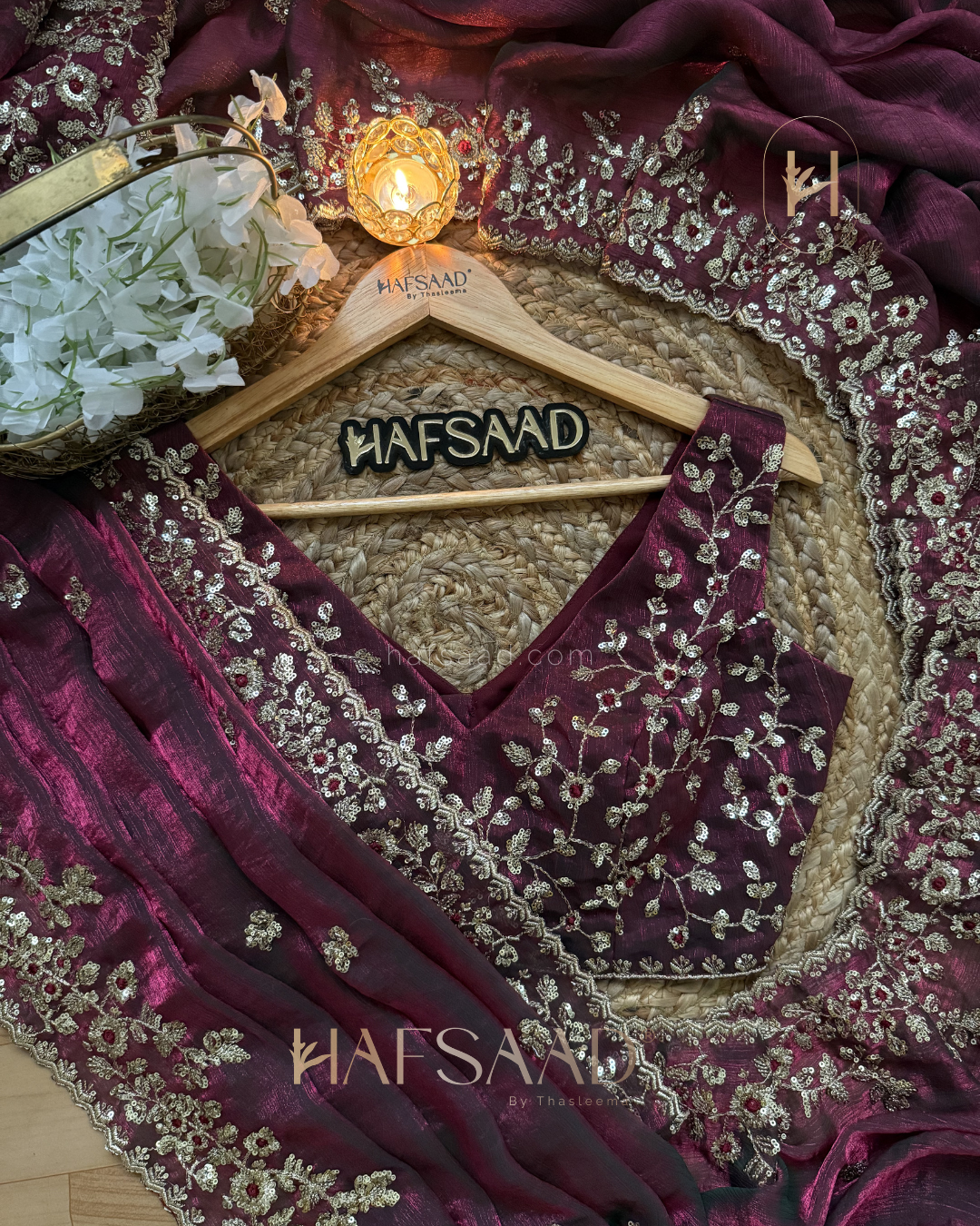 Sanjitha - Fendy chiffon saree (Purplicious)