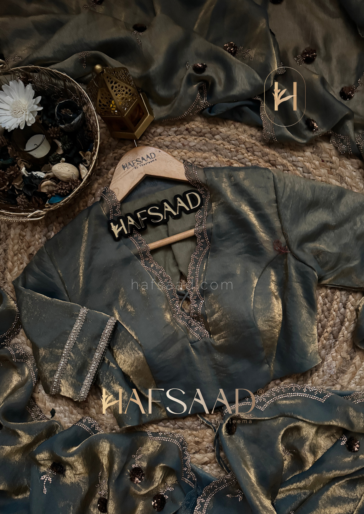 Nikhila - Stardust satin saree